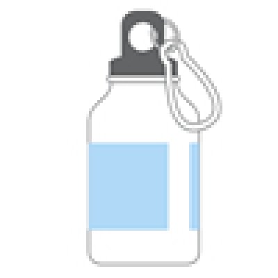 アルミボトル(300ml/ツヤあり/カラビナ付) 回転シルク印刷市井