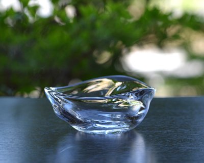 ガラス　Wave豆鉢　 作家「 原光弘 」