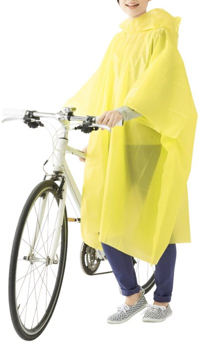 アクティブレインポンチョ ポーチ付