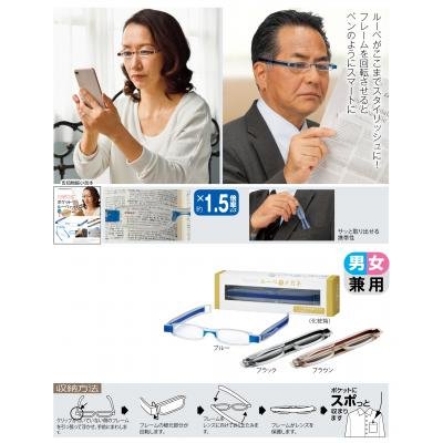 ポケットルーペでメガネ1個