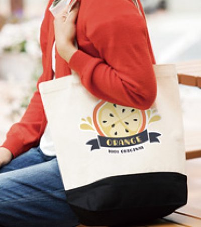 画像7: キャンバスカラーボトムトート(M)