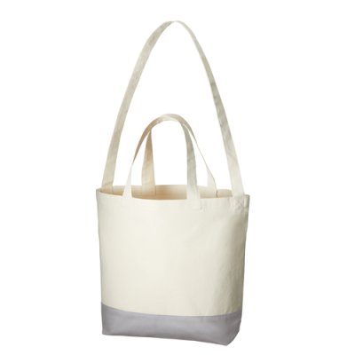 キャンバスカラーボトムショルダートート