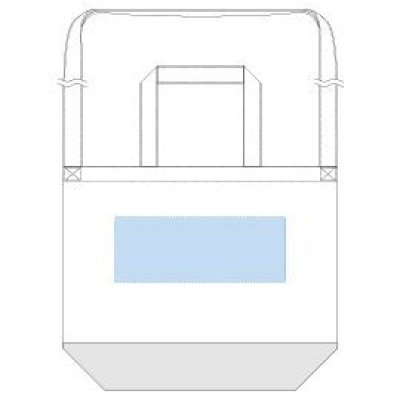 キャンバスカラーボトムショルダートート 名入れ位置