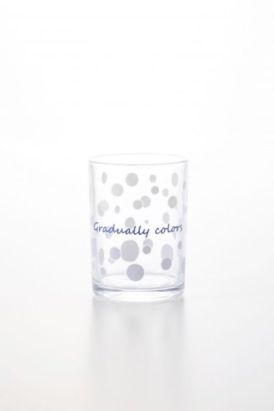 冷やすと色が変わるドットグラス