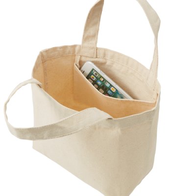 キャンバストート(S) インナーポケット付 ナチュラル