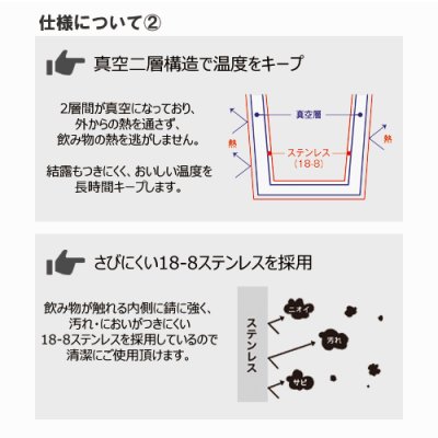 木目調サーモステンレスボトル 450ml