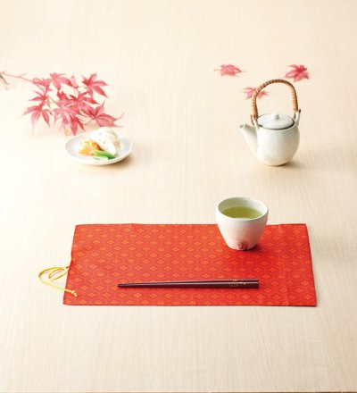 幸福ふくろう 風呂敷&箸セット