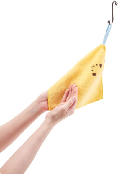 ループ付 なかよしアニマルハンカチタオル