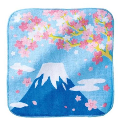 桜ひらり 富士山ハンドタオル