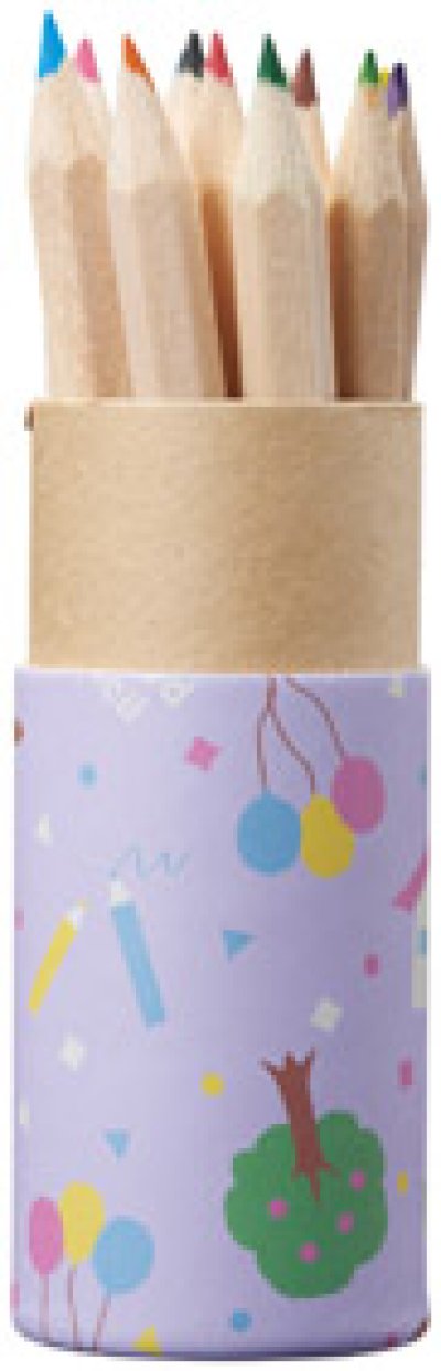 12カラーえんぴつセット筒状ケース入