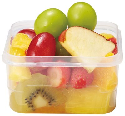 容量以上！伸びるシリコン蓋付き保存容器