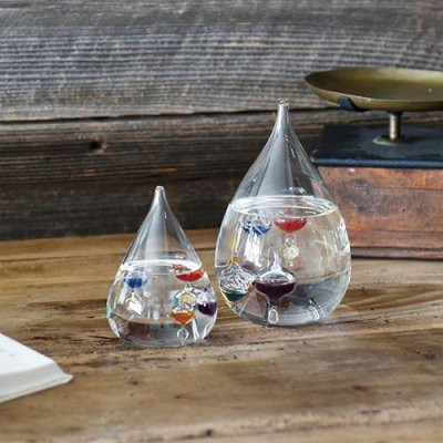 画像7: 【Fun Science】ガラスフロート温度計S☆インテリアにピッタリのしずく型 333-203 おしゃれ 雑貨