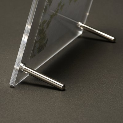 アクリルフォトフレーム 写真立て サービスL判サイズ 推奨127mm×89mm サービスL判 シンプル クリア スタンド付き ピクチャーフレーム フォトフレーム 卓上 750-001