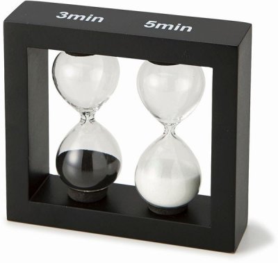 砂時計 インテリア時計 家具 インテリア キッチンアイテム FunScience 砂時計3分 5分計 美しいフォルム さらさらと流れ落ちる砂 美しい