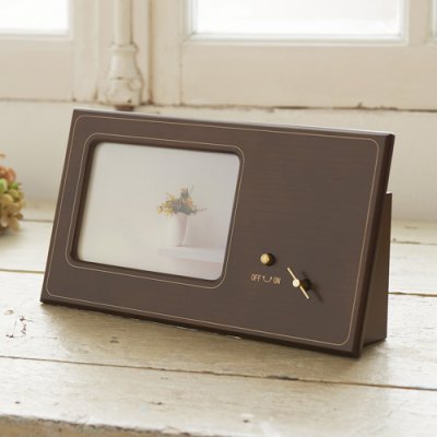 フォトフレーム オルゴール付 日本製 (♬世界に一つだけの花)