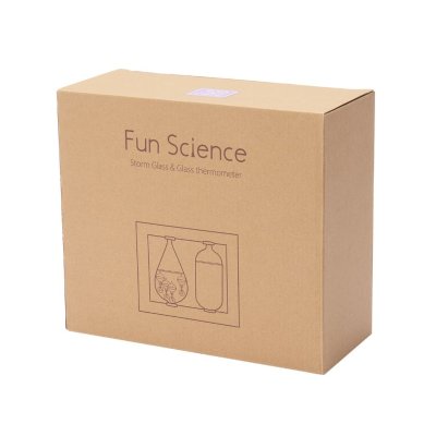 【Fun Science】温度計&ストームグラス ブラウン 333-272BR