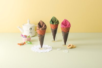 リッチチョコ　ソフトクリームタオル
