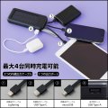 3in1ケーブル付ソーラーチャージャー