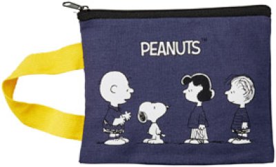 スヌーピーライン コットンポーチ