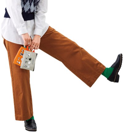 スヌーピーライン コットンポーチ