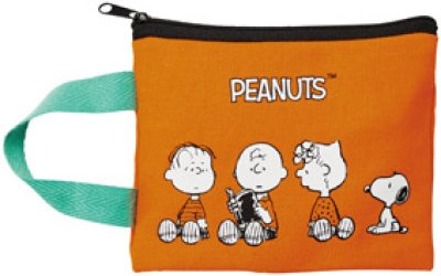 スヌーピーライン コットンポーチ