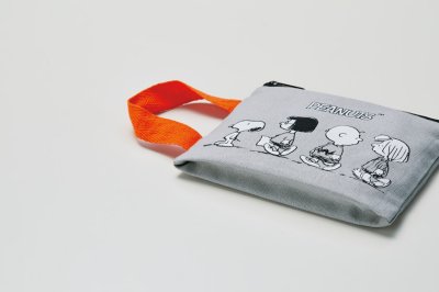 スヌーピーライン コットンポーチ