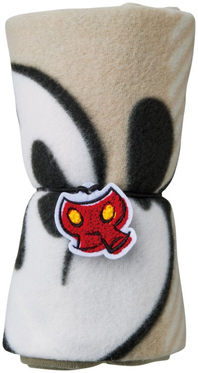 ミッキー＆ドナルドワッペン付ブランケット