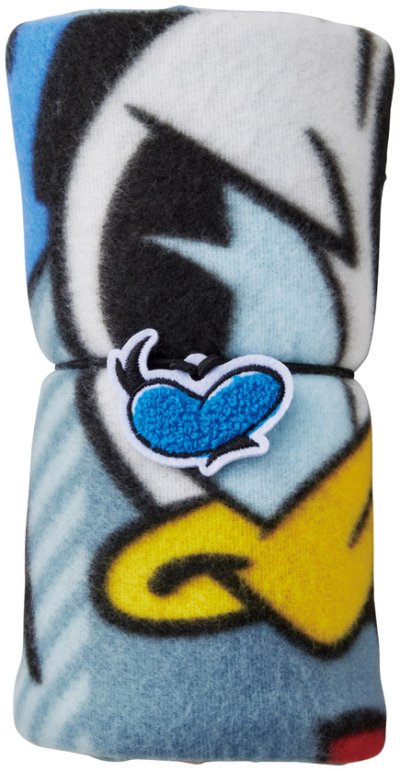 ミッキー＆ドナルドワッペン付ブランケット