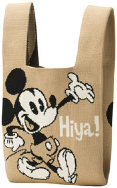 ミッキー＆ドナルド ニットバッグ