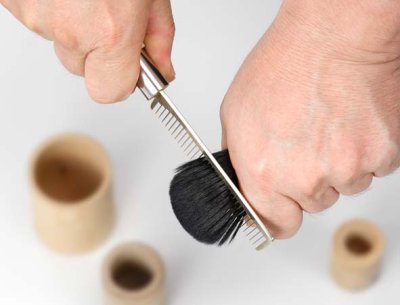 熊野化粧筆セット　筆の心　洗顔ブラシ付き