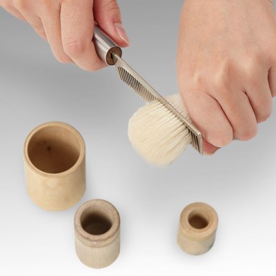 熊野化粧筆　筆の心　きのこブラシ