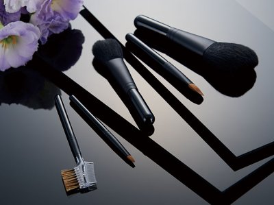 画像4:  熊野化粧筆セット　筆の心　ブラシ専用ケース付き 