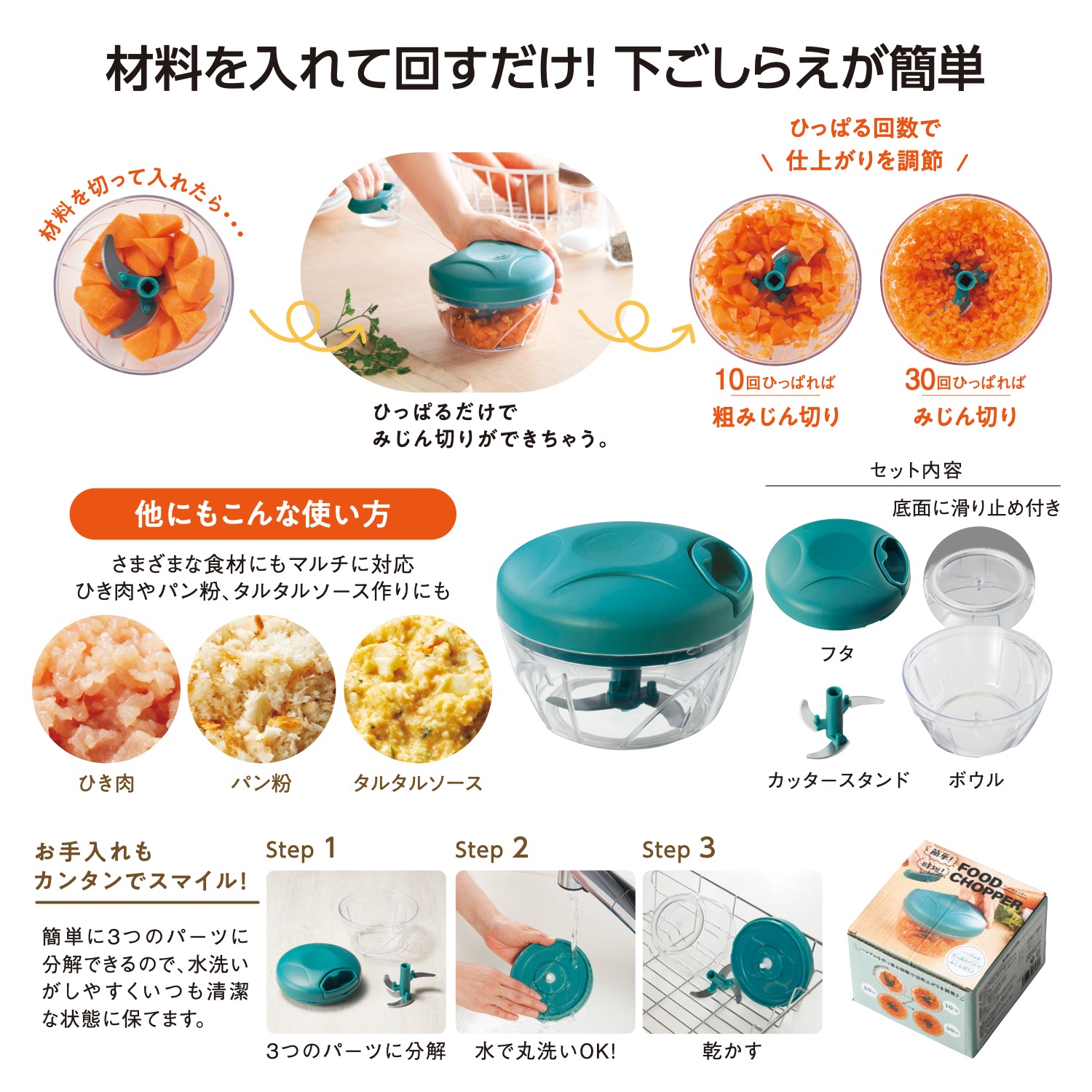 簡単！時短！フードチョッパー
