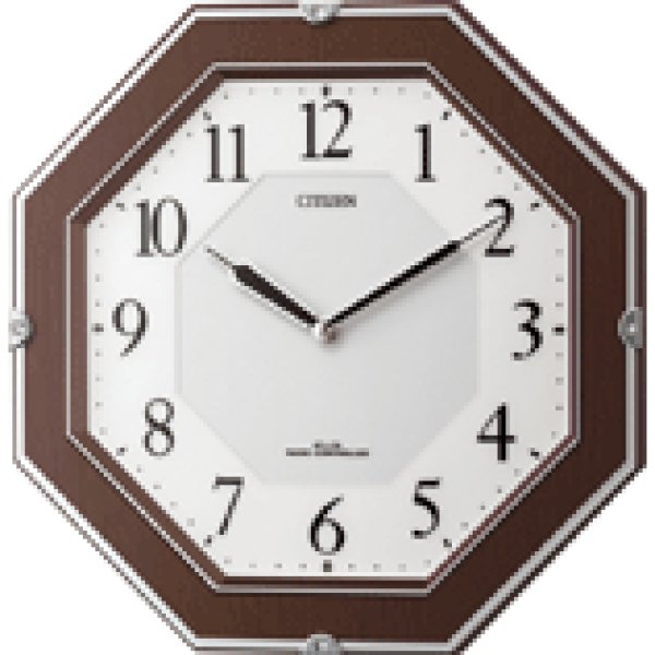 シチズンソーラー電波掛時計「サイレントソーラーＭ８２６」4MY826-006