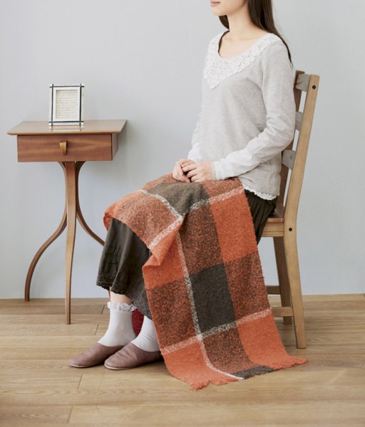 画像7: ふわふわ大判ショールブランケット (7)