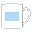 フルカラー転写対応陶器マグカップ(320ml)(白)　シルク印刷
