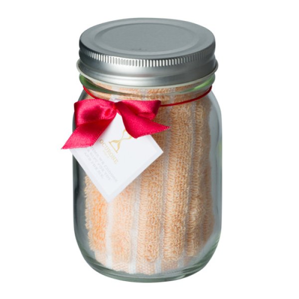 画像3: ボトル入りタオルハンカチ(ストライプ) (3)