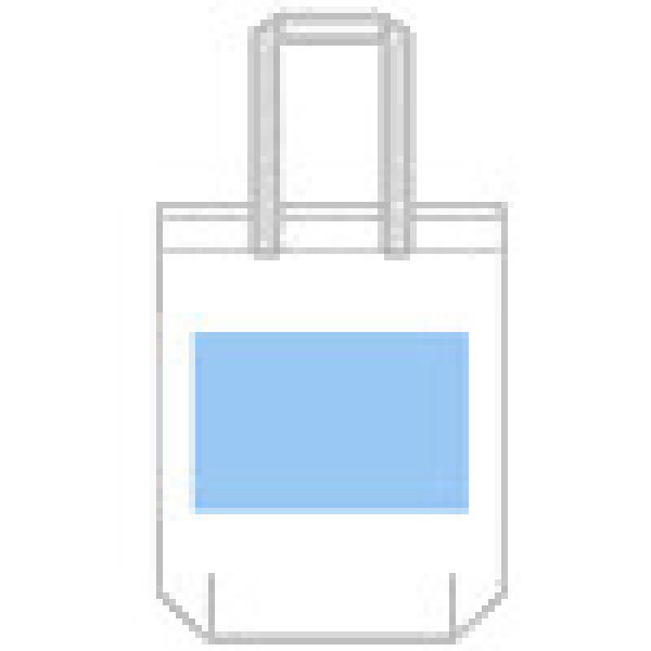 画像2: キャンバスエコバッグ(小)(白) (2)