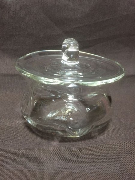 画像2: ガラス フタボウル(L) 作家「原光弘」 (2)