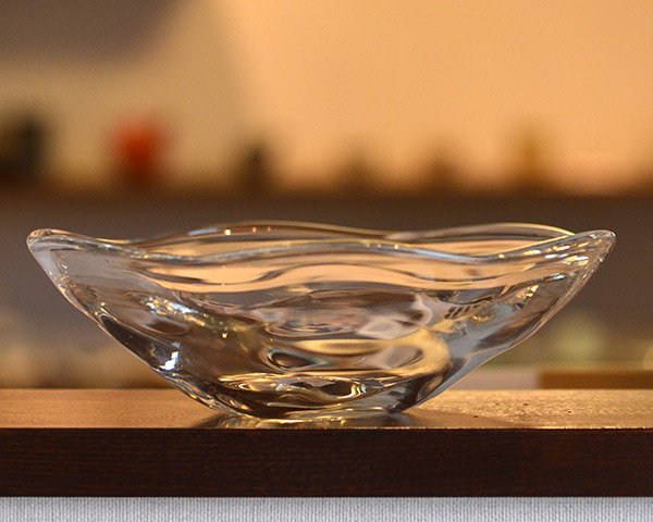 ガラス ゆらり浅鉢(大)  作家「 原光弘 」
