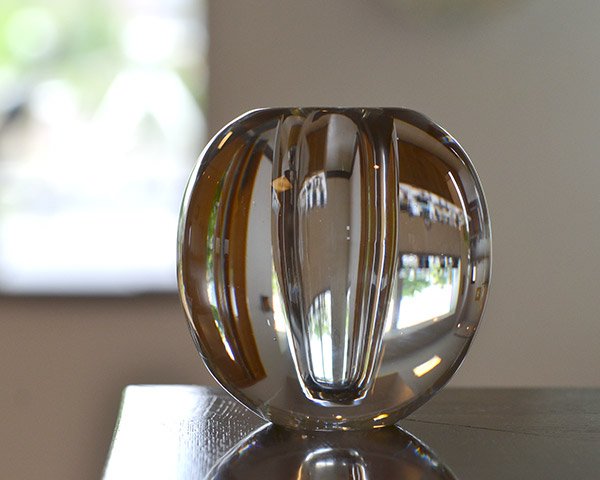 ガラス花器 Glass Art Vase(丸)  作家「 原光弘 」