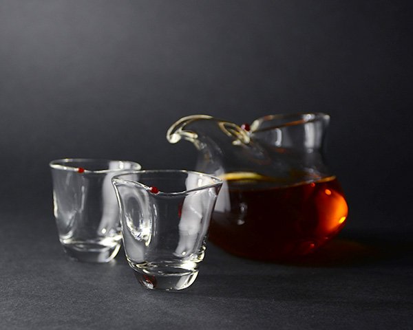 ポチ付酒器揃(注器・ぐい呑2客セット) 作家「 原光弘 」