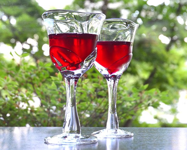 ガラス ゆらめくワイングラス 作家「 原光弘 」