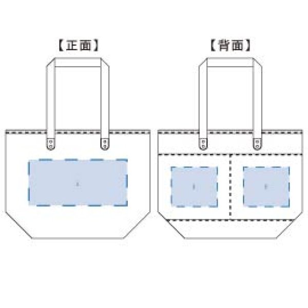 画像2: 厚手キャンバスレザーハンドルトート(M) ナイトブラック (2)