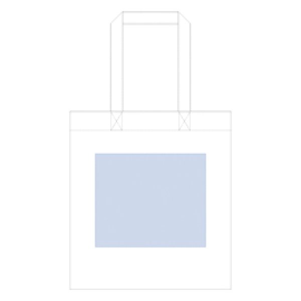 コットンガゼットマチ付バッグ(L)