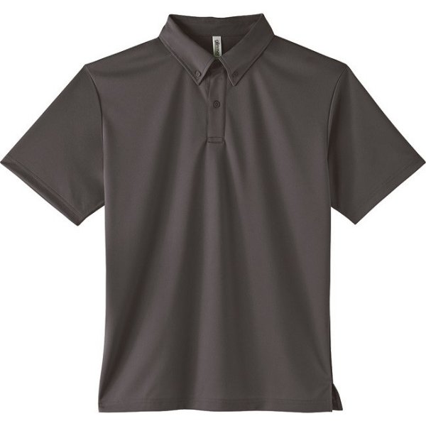 ドライ メッシュ ボタンダウン ポロシャツ 無地