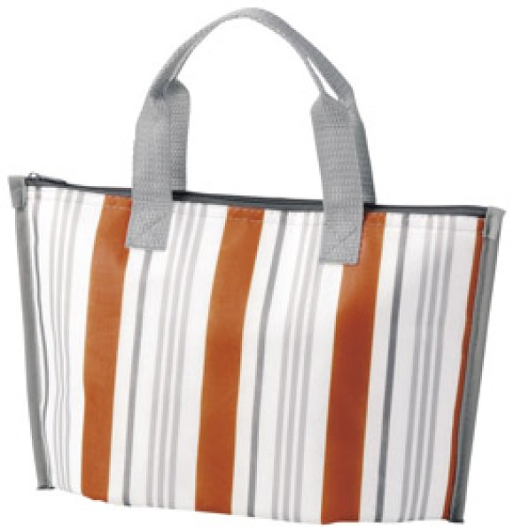 ストライプ 保冷温ランチバッグ
