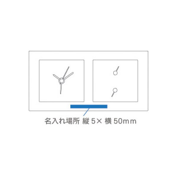 画像2: スクエアクロックサーモ (2)