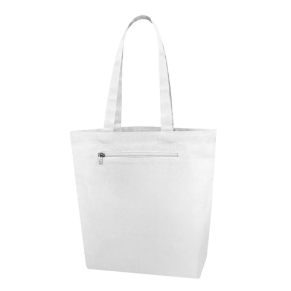 キャンバスファスナーポケットトート