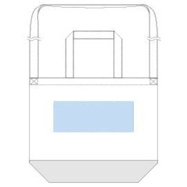 キャンバスカラーボトムショルダートート 名入れ位置